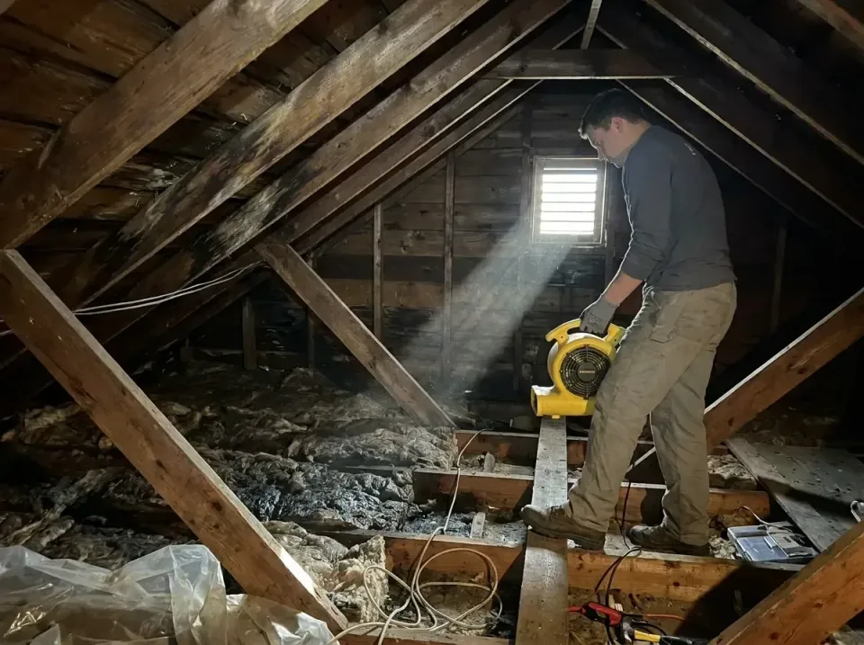 attic-water-damage-drying-proc-007 — frequently asked questions, Emergency Water Extraction & 24/7 Flood Response in Kildeer…